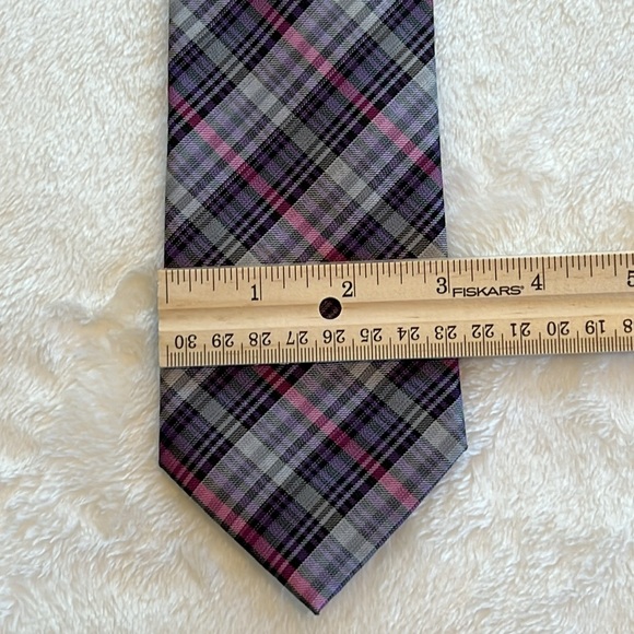 Ben Sherman Black Plaid Tie - Picture 3 of 7